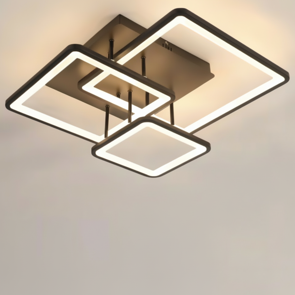 Plafonnier LED Carré Télécommandé