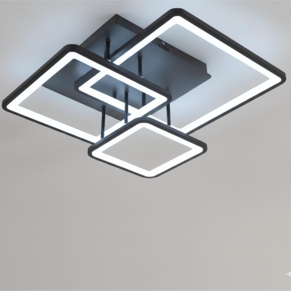 Plafonnier LED Carré Télécommandé